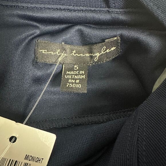 Nwt Macy's City Triangles Navy Bodycon Dress Womens Size 5 - Picture 6 of 7